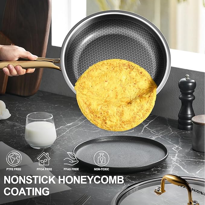 FogDream 12 Inch Stainless Steel Frying Pan - Image 2