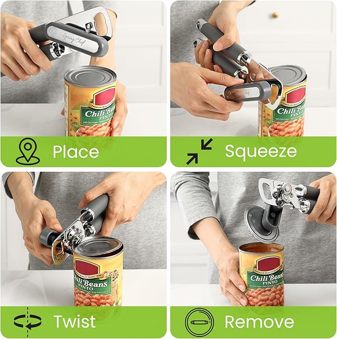 Spring Chef Stainless Steel Can Opener - Image 8