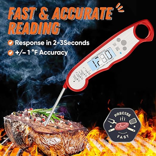 Digital Meat Thermometer, Waterproof Instant Read Food Thermometer - Image 2