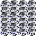Leumoi 24 Pcs Digital Kitchen Timers Magnetic Back Timers Bulk Large Screen by Leumoi