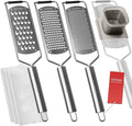 Vovoly 4-Pcs Pro Set Zester Grater Set, Cheese Grater by VOVOLY