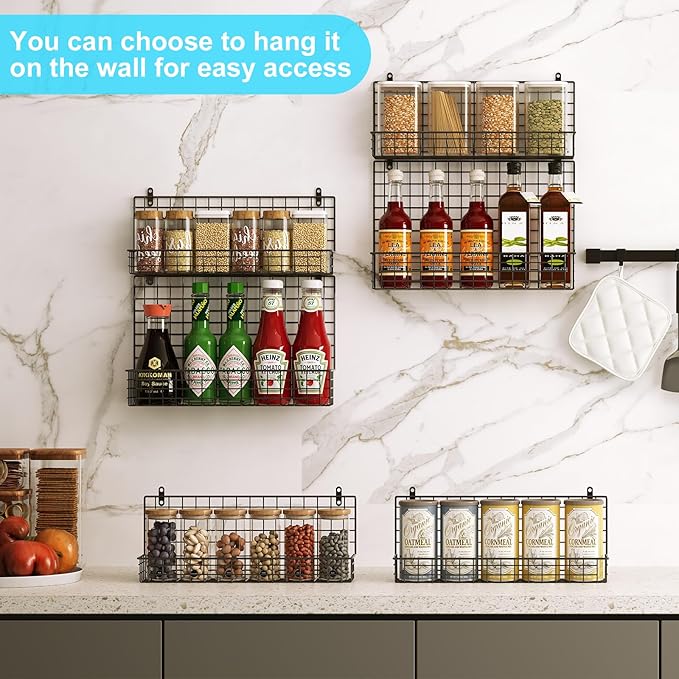 JKsmart High Capacity 6-Tier Spice Rack Organizer - Image 4
