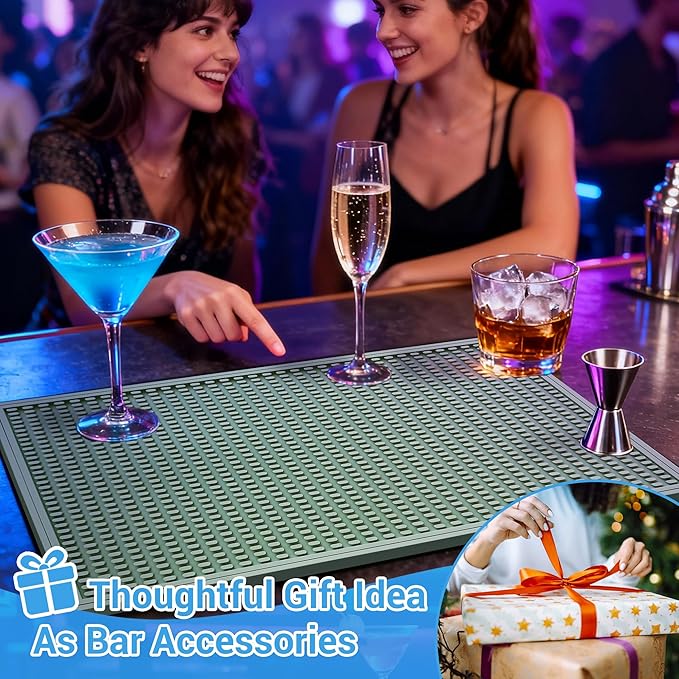 ZJWZLG Bar Mat - Premium 18"X12" Rubber Bar Mats - Image 5