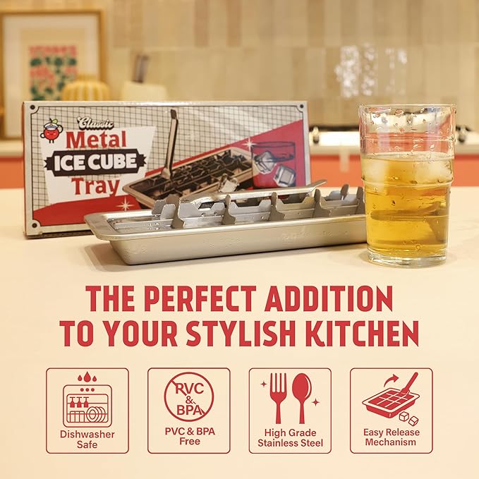 Stainless Steel Double Ice Cube Trays - Image 3