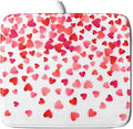 Valentines Dish Drying Mat for Kitchen Counter Hearts Holiday Microfiber by Unknown