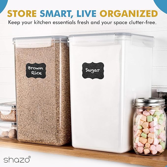 Shazo 2 PC Extra Large Bulk Food Storage Containers - Image 8