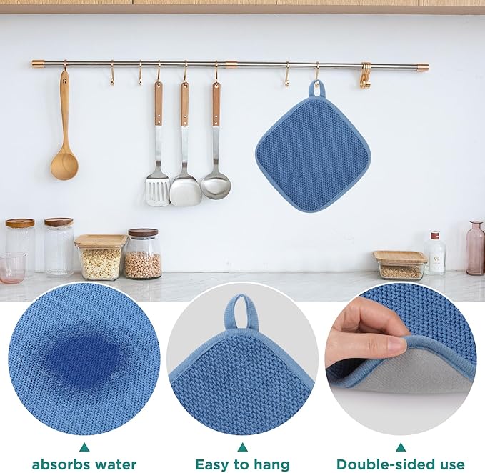 GeeRic Microfiber Dish Drying Mat, Super Absorbent Kitchen Dish Drying Pad - Image 4