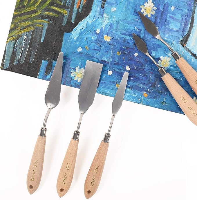 CONDA 11 Piece Stainless Steel Spatula Palette Knife Professional Palette Knife - Image 8