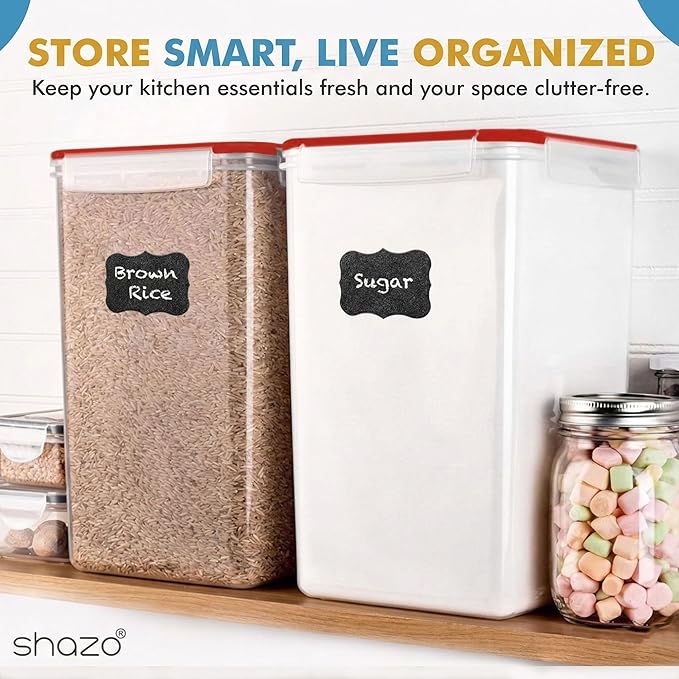 Shazo 2 PC Extra Large Bulk Food Storage Containers - Image 7