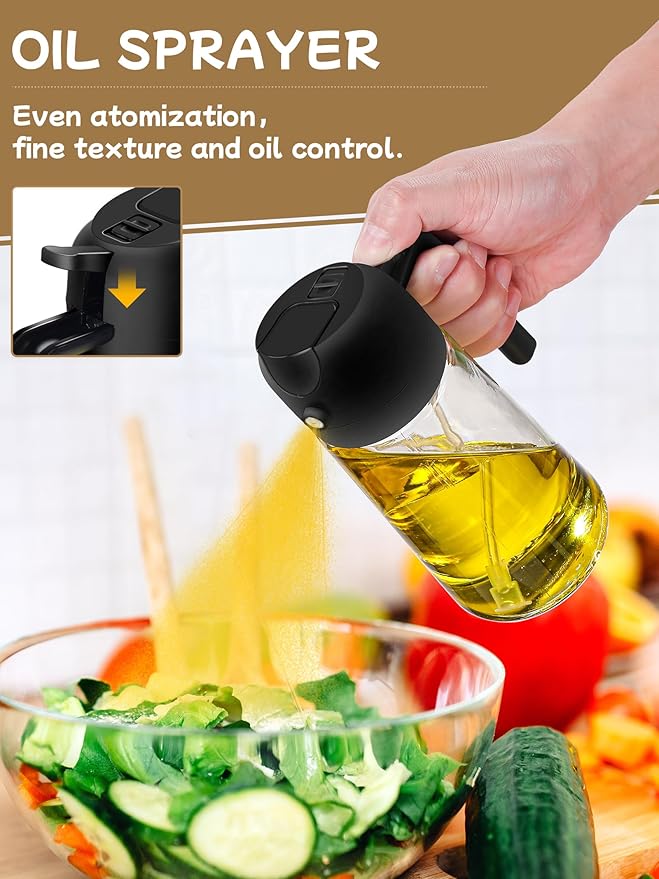 Kitchen Gadgets Oil Sprayer for Cooking 2pcs, Oil Dispenser for Kitchen - Image 3