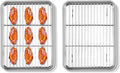 Homikit Baking Sheet with Rack Set, 10.5x8 Inches Stainless Steel Small Cookie by Homikit