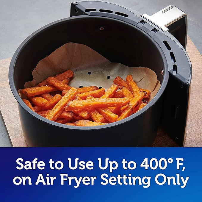 Reynolds Kitchens Air Fryer Liners Disposable, Unbleached Parchment Paper Sheets - Image 6