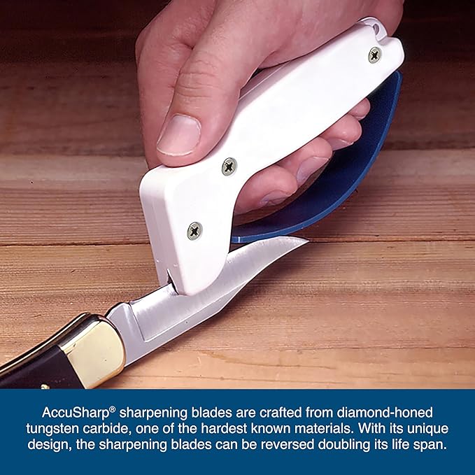AccuSharp Hand-Held Carbide Blade Sharpener, Kitchen Knife and Chef Knife - Image 4