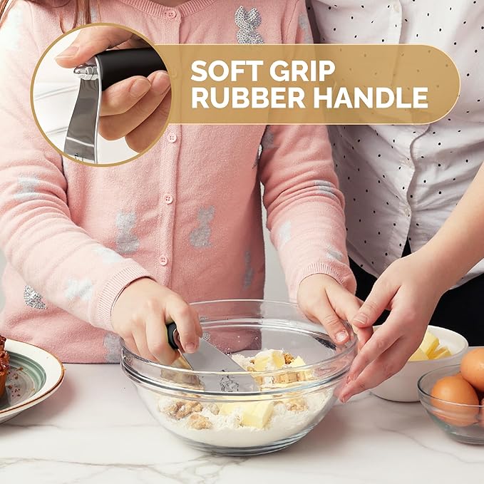 Zulay Kitchen Large 4-Inch Dough Blender Top Professional - Image 3