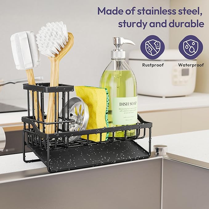SWTYMIKI Sink Caddy Sponge Holder - Image 5