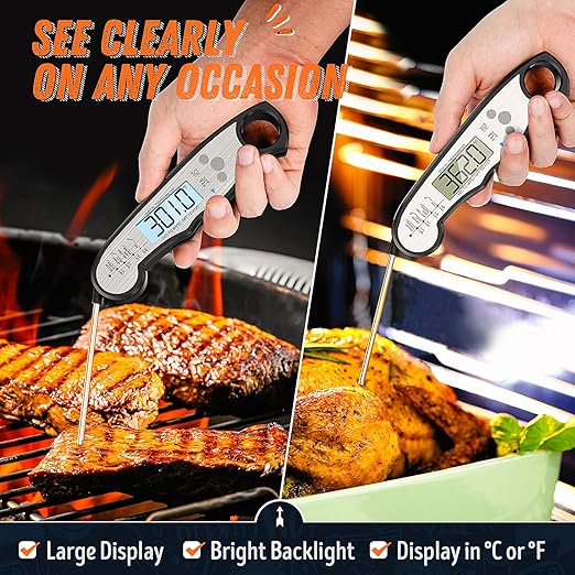 Digital Meat Thermometer, Waterproof Instant Read Food Thermometer - Image 3