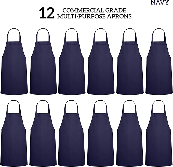 GREEN LIFESTYLE 12 Pack Professional Chef Apron – Grilling Aprons - Image 3