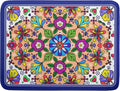 Mexican Talavera Dish Drying Mat Navy Blue Large Microfiber Dish Drain Pad by Giwawa