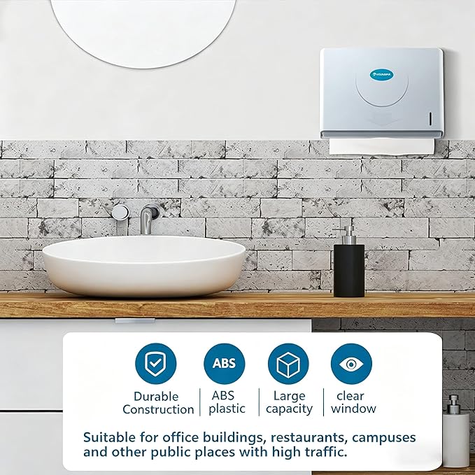Folded Paper Towel Dispenser Wall: Modunful Compact ABS Dispenser - Image 2