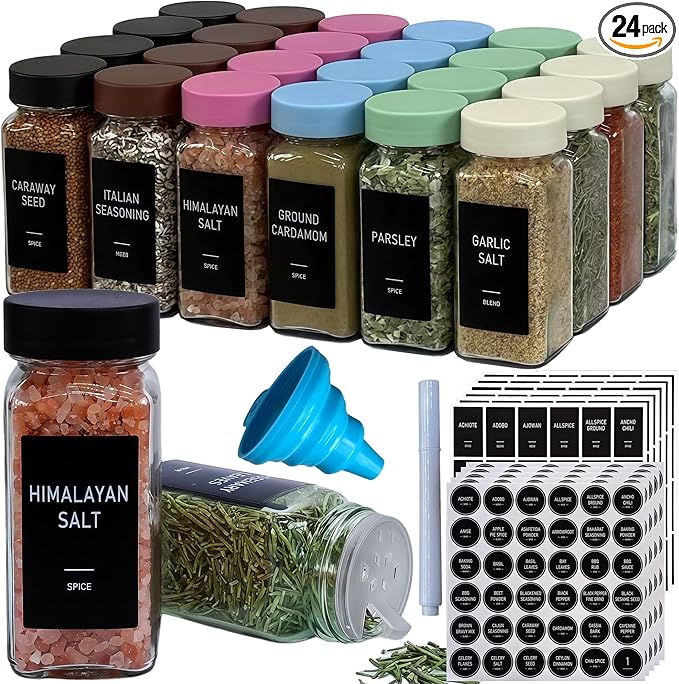 Spice Jars with Labels by Unknown