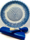 BonCera, All-in-one Premium Ceramic Garlic Grater Plate 4-Piece Set by BonCera