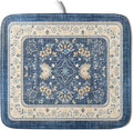 Blue Boho Dish Drying Mat for Kitchen Counter 16x18 Inch Fast Dry Drying Pad by Giwawa