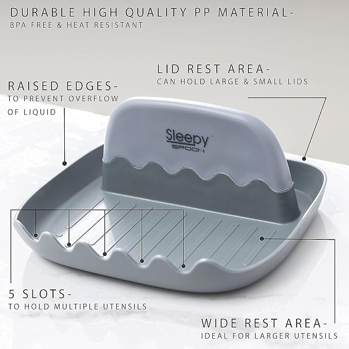 Spoon Rest for Kitchen Counter – Pot Lid Holder and Spoon Holder – Multipurpose - Image 5