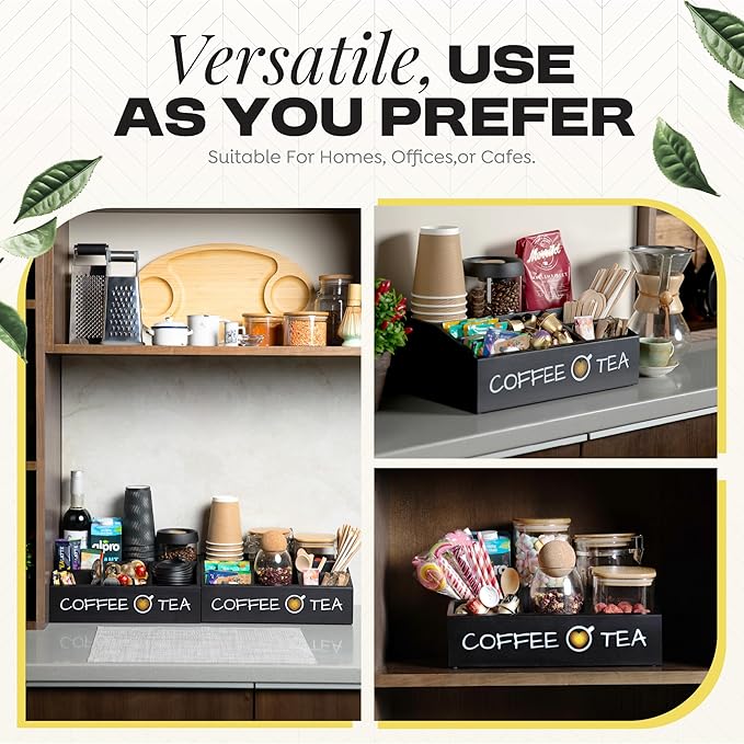 Vinvoli Coffee Station Organizer – Premium 2025 All-in-One Coffee Bar & Tea - Image 3
