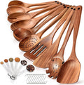 Spardar Teak Wooden Spoons for Cooking, Salad Spoon, by Spardar