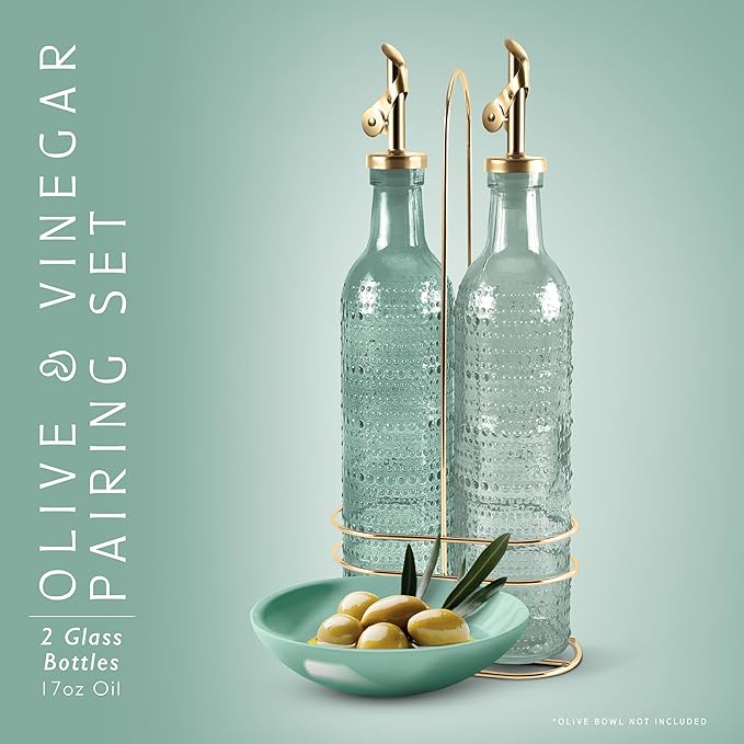 COOK WITH COLOR Glass Olive Oil Bottle Dispenser - Image 2