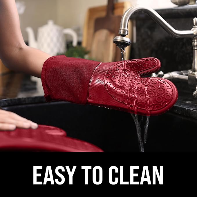 BPA-Free Silicone Oven Mitts Ultra Heat Resistant up to 500°F - Image 6