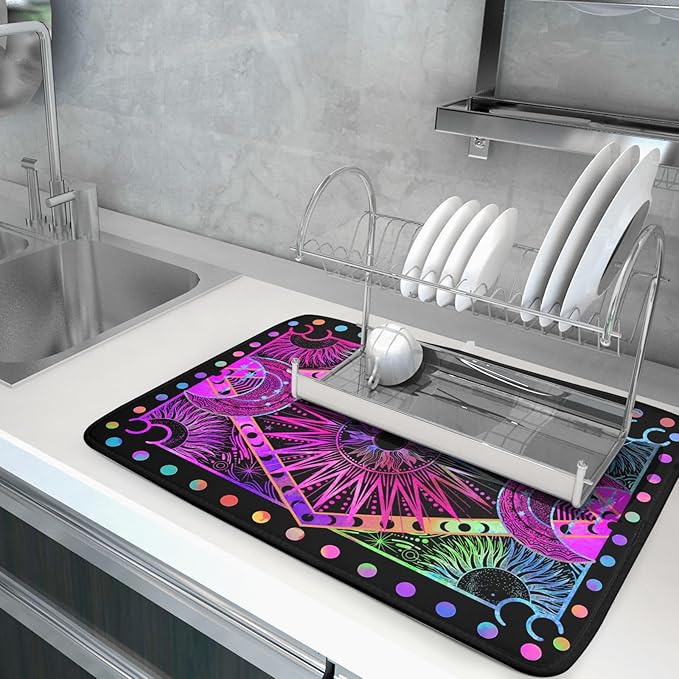 Colorful Microfiber Dish Drying Mat - Image 5
