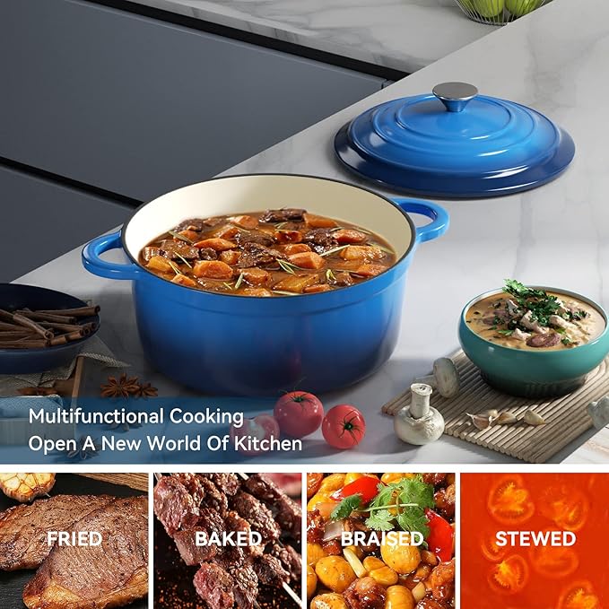 Miereirl 4.5 Quart Enameled Dutch Oven Pot - Image 6