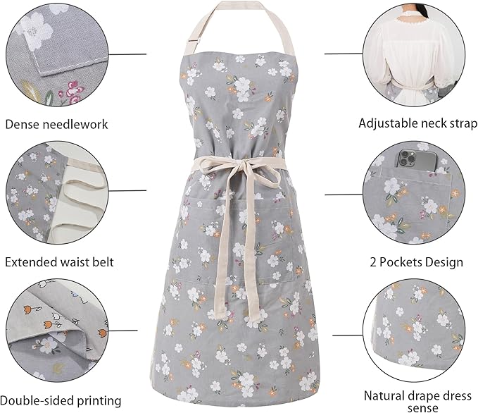 Aoomzoon Kitchen Aprons for Women - Image 5