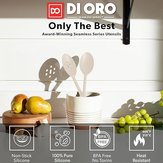DI ORO Silicone Spoons for Cooking - Image 2
