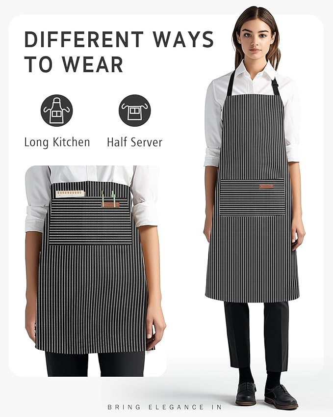 Syntus Chef Apron for Men Women Kitchen Cooking Apron - Image 5