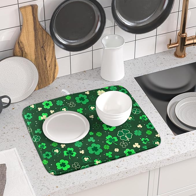 Happy St. Patrick's Day Dish Drying Mat - Image 6