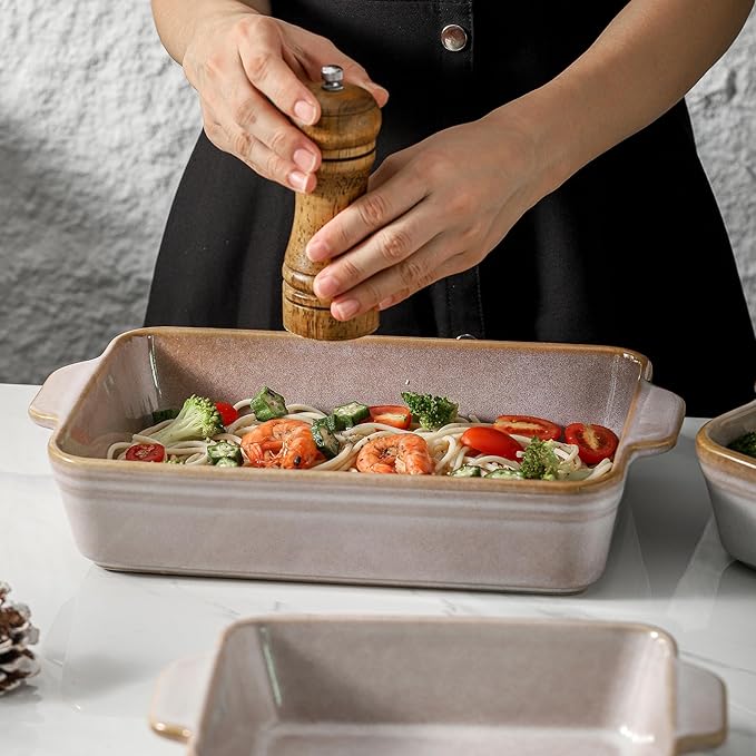 HVH 9x13 Baking Dish Set, Large Casserole Dishes - Image 3