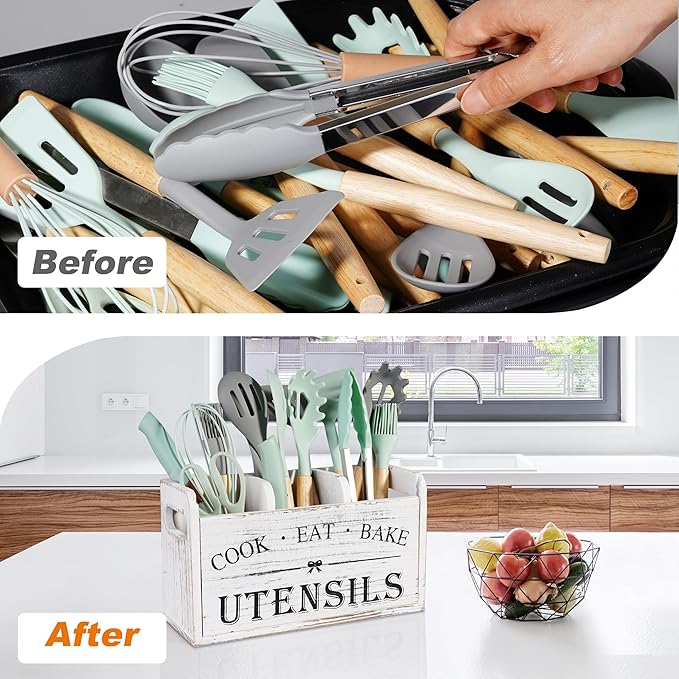 Wooden Kitchen Utensil Holder - Image 4