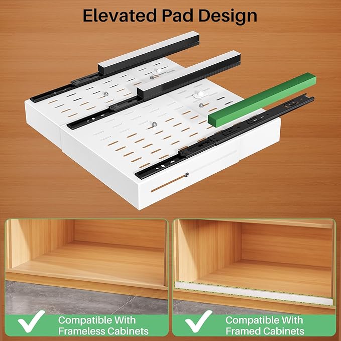 2 Pack Pull out Cabinet Organizer, Expandable Width, Depth - Image 5