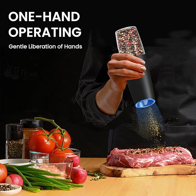 Rechargeable Salt And Pepper Grinder Set - Image 2
