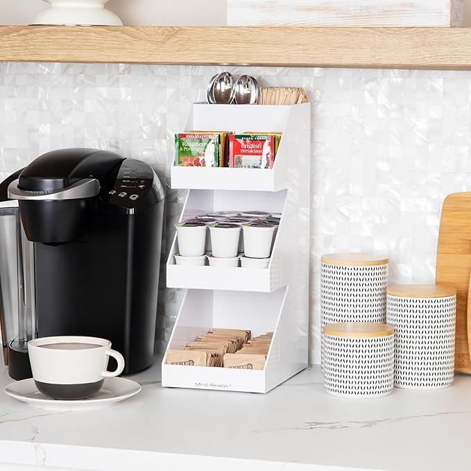 Mind Reader Coffee Tea Utensil and Condiment Station, Countertop Organizer - Image 2