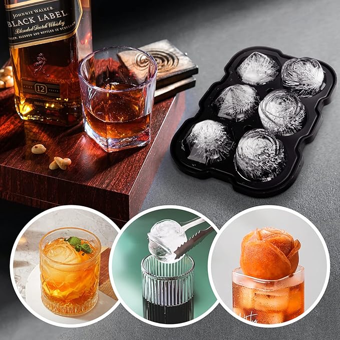 Ice Cube Tray, Mikiwon 2 inch Rose Ice Cube Trays - Image 4