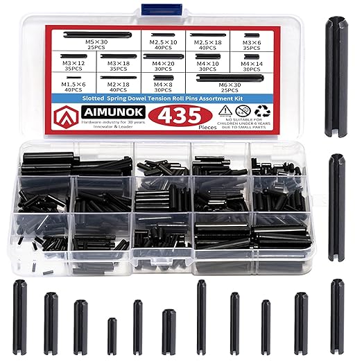 435-Piece Roll Pin Assortment Kit by AIMUNOK