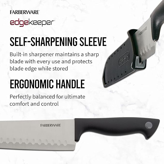 Farberware Edgekeeper 7-Inch Santoku Knife - Image 4