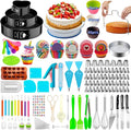 Cake Decorating Supplies, Cake Rotating Turntable, 48 Piping Icing Tips by Taiker