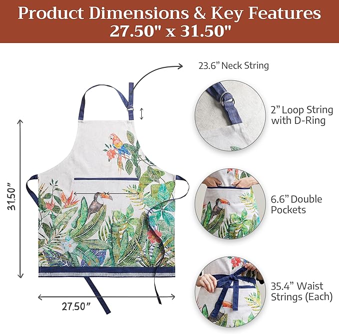 Maison d' Hermine 100% Cotton Apron - Image 5