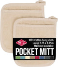 RITZ Terry Pocket Mitt & Hot Pad: Unparalleled Heat Resistant, Durable 100% by Ritz+Foodservice
