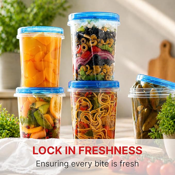 Tafura 10 Pack 32 Oz Freezer Storage Containers Leak-Proof - Image 5