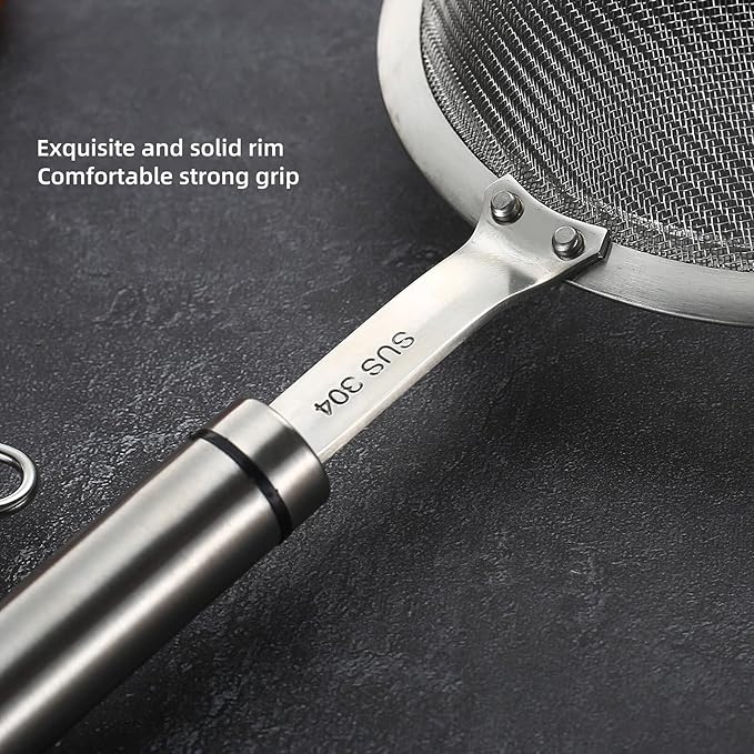 304 Stainless Steel Fine Mesh Strainers - Image 5